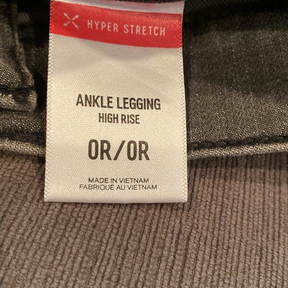 Express High Rise Hyper Stretch Ankle Jeans 12.5/13”W x 36”L - Picture 6 of 11